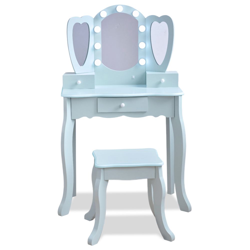 Heart-Glow-Wooden-Vanity-Set-with-LED-Lights-Mirror-Stool-Blue-Room-Decor-25844863139927