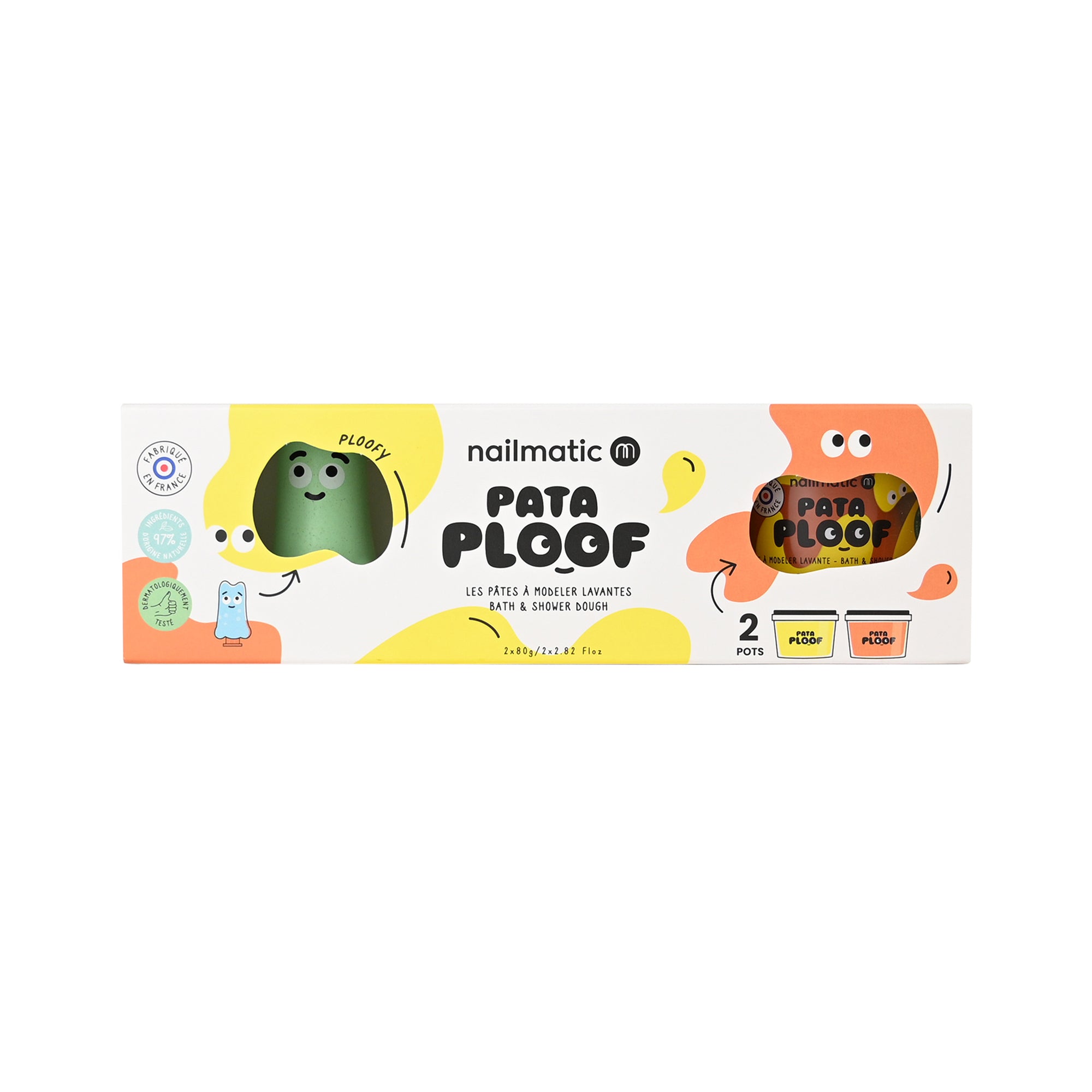 Pataploof-Ploofy-Bath-Dough-Set-of-2-in-Yellow-Orange-Trend-Accessories-26479219015767